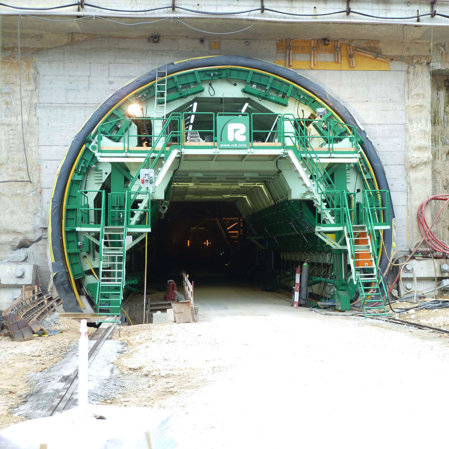 Projekt Tunnel Gewölbeschalung Biel - Schweiz