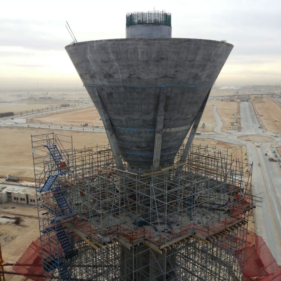 Wasserturm Riyadh GAC, Saudi Arabien